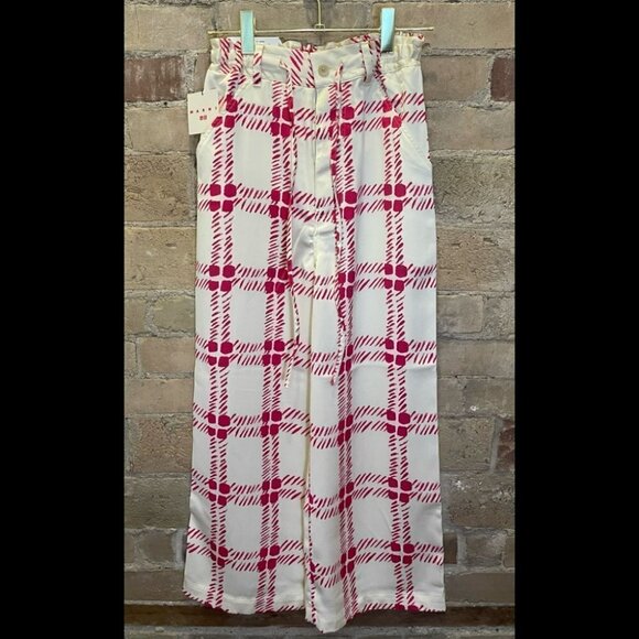 Marni x Uniqlo Drape Relaxed Wide Straight Pants Sz XXS - Picture 4 of 7